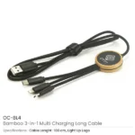 3-in-1 Multi-Charging Cable 100 cm with Light-up Logo - Image 4