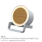 BT Speakers with 10W Wireless Charging & Night Lamp - Image 2