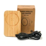 Bamboo Wireless Car Charger 15W Fast Charging & Type C - Image 6
