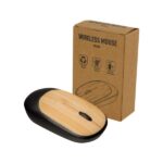 Bamboo Wireless Mouse in Black Color - Image 3
