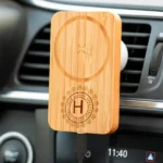 Bamboo Wireless Car Charger 15W Fast Charging & Type C - Image 5