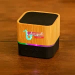 Cube Bamboo Bluetooth Speakers V5.0 - Image 6