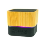 Cube Bamboo Bluetooth Speakers V5.0 - Image 5