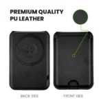 Magsafe Wireless Charger 15W with Phone Stand & Card Slot – PU Leather - Image 2