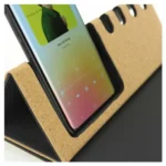 Foldable Cork+PU Mousepad with Mobile & Pen Holder - Image 4