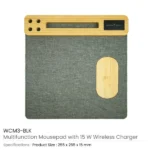 Multi-Function Mousepad, 15W Fast Wireless Charger & LED Logo - Image 3