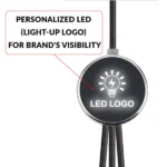 3-in-1 Multi-Charging long cable 105cm with Light Up Logo - Image 6