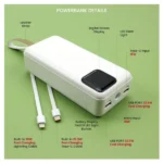 Fast Charging Powerbank 30,000 mAh with Flashlight - Image 6