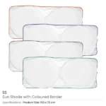 Sunshades for Cars in White Tyvek Material - Image 5