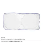 Sunshades for Cars in White Tyvek Material - Image 3