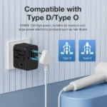 Universal Travel Adaptors, 17W, 2Type C+2USB+AC Port - Image 6