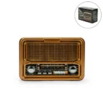 Vintage Design Bluetooth Speaker with Radio and Solar Panel