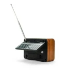 Vintage Design Bluetooth Speaker with Radio and Solar Panel - Image 3