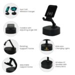 Wireless Fast Charger 15W with BT Speaker and RGB LED Logo - Image 11