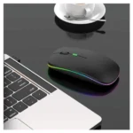 Wireless Slim LED Mouse, Rechargeable & Silent - Image 4