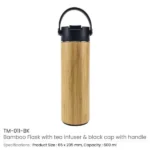 Bamboo Flask with Tea Infuser - Image 4