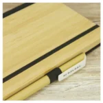 A5 size Bamboo Notebooks with Pen Loop & Page Marker - Image 2