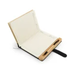 Bamboo and rPET Notebooks with Pen, A5, Bookmark & Magnetic Clasp - Image 4