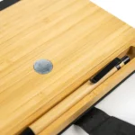 Bamboo and rPET Notebooks with Pen, A5, Bookmark & Magnetic Clasp - Image 7