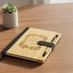 Bamboo and rPET Notebooks with Pen, A5, Bookmark & Magnetic Clasp - Image 6