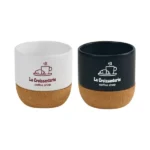 Ceramic Cup with Cork Base 6 oz Matte Finish - Image 6