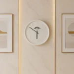 Round Analog Wall Clock in Matte Finish White Color - Image 5
