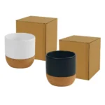 Ceramic Cup with Cork Base 6 oz Matte Finish - Image 2