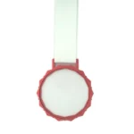 Glass Medals with Metal Frame, 3cm White Ribbon with Box - Image 2