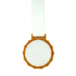 Glass Medals with Metal Frame, 3cm White Ribbon with Box - Image 5