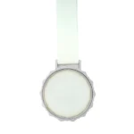 Glass Medals with Metal Frame, 3cm White Ribbon with Box - Image 8