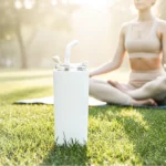 Double Wall SS Tumblers with Transparent Lid & Metal Straw – 500ml - Image 9