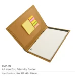 Eco-Friendly A4 Folders, Notepad Sticky Note, Pen & Card Slots - Image 5