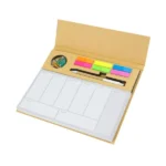 Eco-Friendly Weekly Planner Kit with Pen, Clip, Sticky Notes - Image 3