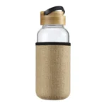 Glass Bottles with Bamboo Lid and Eco Sleeve, 1 liter - Image 6
