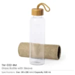 Glass Bottle with Sleeve - Image 2