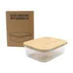 Glass Lunch Box with Bamboo Lid - Image 2