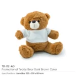 Promotional Teddy Bear Toys with Printable White Tshirt - Image 3
