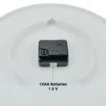 Round Analog Wall Clock in Matte Finish White Color - Image 8