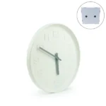 Round Analog Wall Clock in Matte Finish White Color