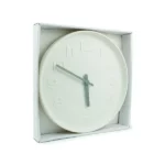 Round Analog Wall Clock in Matte Finish White Color - Image 4
