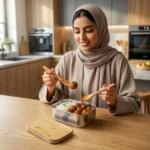 Stainless Steel Lunch Box with Bamboo Lid & Strap - Image 2