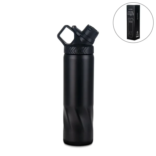 Stainless-Steel-Water-Bottles-in-Black-Matte-Double-Wall-TM-045-Blank-600x600 Stainless Steel Water Bottles in Black Matte, Double Wall, 620ml - Image 1