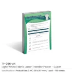 Light Laser Transfer Papers Super for White Fabric A4/A3 - Image 6
