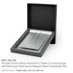 Aluminum Award Plaque with Stand A4 Size in Black Presentation Box - Image 8