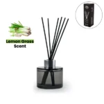 Scented Candle and Aroma Reed Diffuser with 6 Pcs Sticks Gift Sets