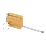 Bamboo Retractable Measuring Tape Keychains - Image 3