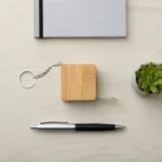 Bamboo Retractable Measuring Tape Keychains - Image 7