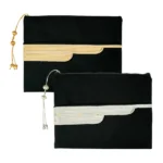 Laptop Sleeve Zipper Pouch with Tassel, Arabic Bisht Design Embroidery