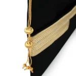 Laptop Sleeve Zipper Pouch with Tassel, Arabic Bisht Design Embroidery - Image 6