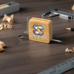 Bamboo Retractable Measuring Tape Keychains - Image 9